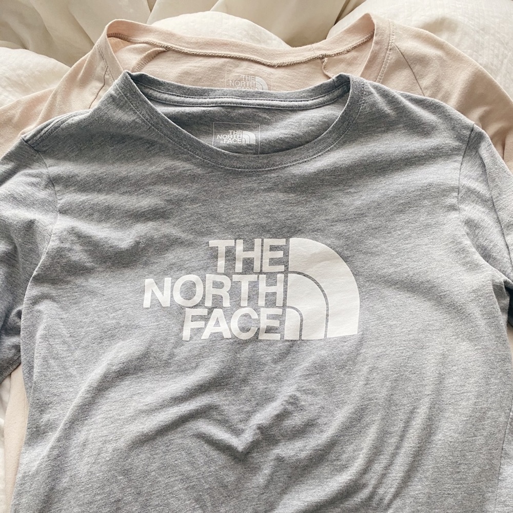Two North Face long sleeves